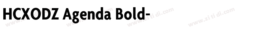 HCXODZ Agenda Bold字体转换